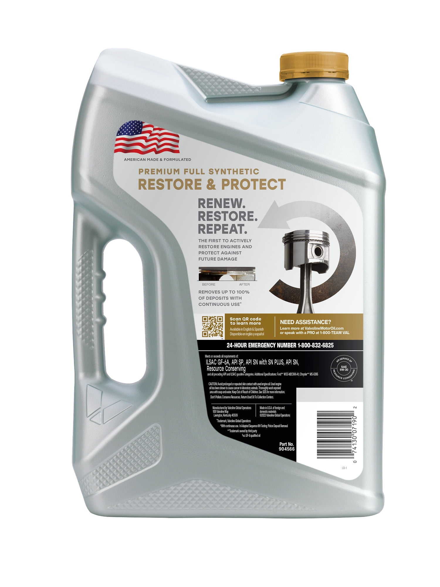 Valvoline Restore Protect Full Synthetic Motor Oil SAE 5W-30