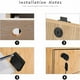 thumbnail image 5 of Cerraduras negras para cajones de escritorio con 4 llaves universales, tornillos de base cuadrada, cerradura de seguridad fija para muebles, puertas de muebles, buzones, vitrinas, 5 of 5