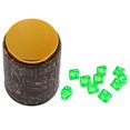 thumbnail image 1 of 10 piezas de dados D10 con 1 taza de dados para juegos de D&D, 1 of 9