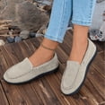thumbnail image 5 of Lightweight Loafers for Women Non-Slip Casual Womens Fleece Lined Slip on Shoes for Women Winter Comfortable Dressy Casual Walking Shoes, 5 of 9