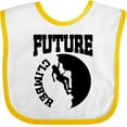 thumbnail image 3 of Inktastic Climbing Future Climber Boys or Girls Baby Bib, 3 of 4