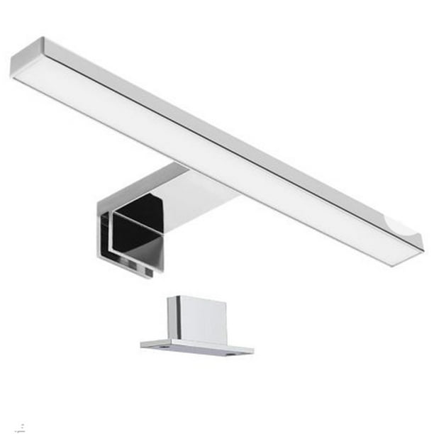 Lámpara Led para espejo de baño, blanco frío, 6000K, clase Ii, acero inoxidable, Ip44, lámpara delgada para espejo de baño, abrazadera encendida/armario con espejo/iluminación de pared de 30cm. ACTIVE Biensenido a ACTIVE