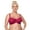 Rose Red, variant on Womens Plus Size Bras Full Coverage Mesh Unlined Minimizer Bras Rose Red 44G