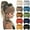 Multicolor, variant on 10 Pcs Wide Headbands for Women, Large Sport Workout Stretch Non-slip Big Hair Bands