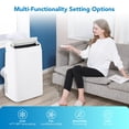 thumbnail image 6 of Kselythan 14000 BTU Air Conditioners Cools Up to 700 sq ft, Portable AC unit with Built-in Dehumidifier, small Portable AC with LED touch panel (20.28"x18.31"x33.46"), 6 of 9
