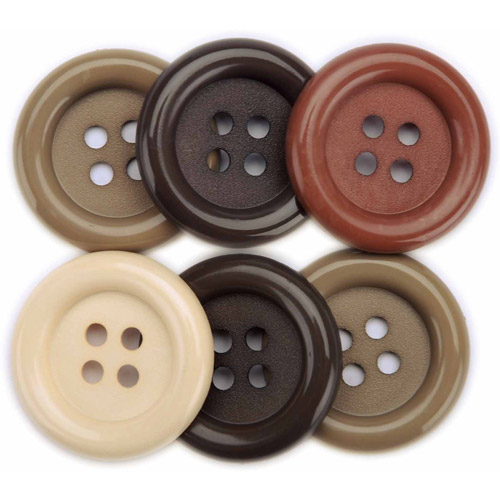 Favorite Findings Big Buttons, 6/Pkg