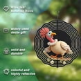 thumbnail image 5 of Whimsical Metal Hanging Wind Spinners & Chimes - Dynamic Concentric Wave Design for Yard & Garden Decor, 5 of 6