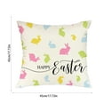 thumbnail image 3 of Easter Savings! Boovnll Easter Pillow Covers 18x18", Cute Easter Bunny Printing Easter Pillow Covers for Home, Bedroom, Living Room, Couch, Sofa, Party Decor, Easter Decorations, 3 of 6