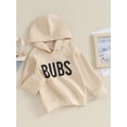 thumbnail image 3 of Bagilaanoe Little Boy Casual Hoodies Sweatshirt Toddler Long Sleeve Letter Print Pullover 3T 4T 5T 6T 7T 8T Kids Fall Loose Tee Tops, 3 of 9