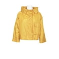 thumbnail image 6 of WHY Dress High Neck Collared Long Sleeve Button Pocket Solid Nylon Dress-GOLD / L, 6 of 19