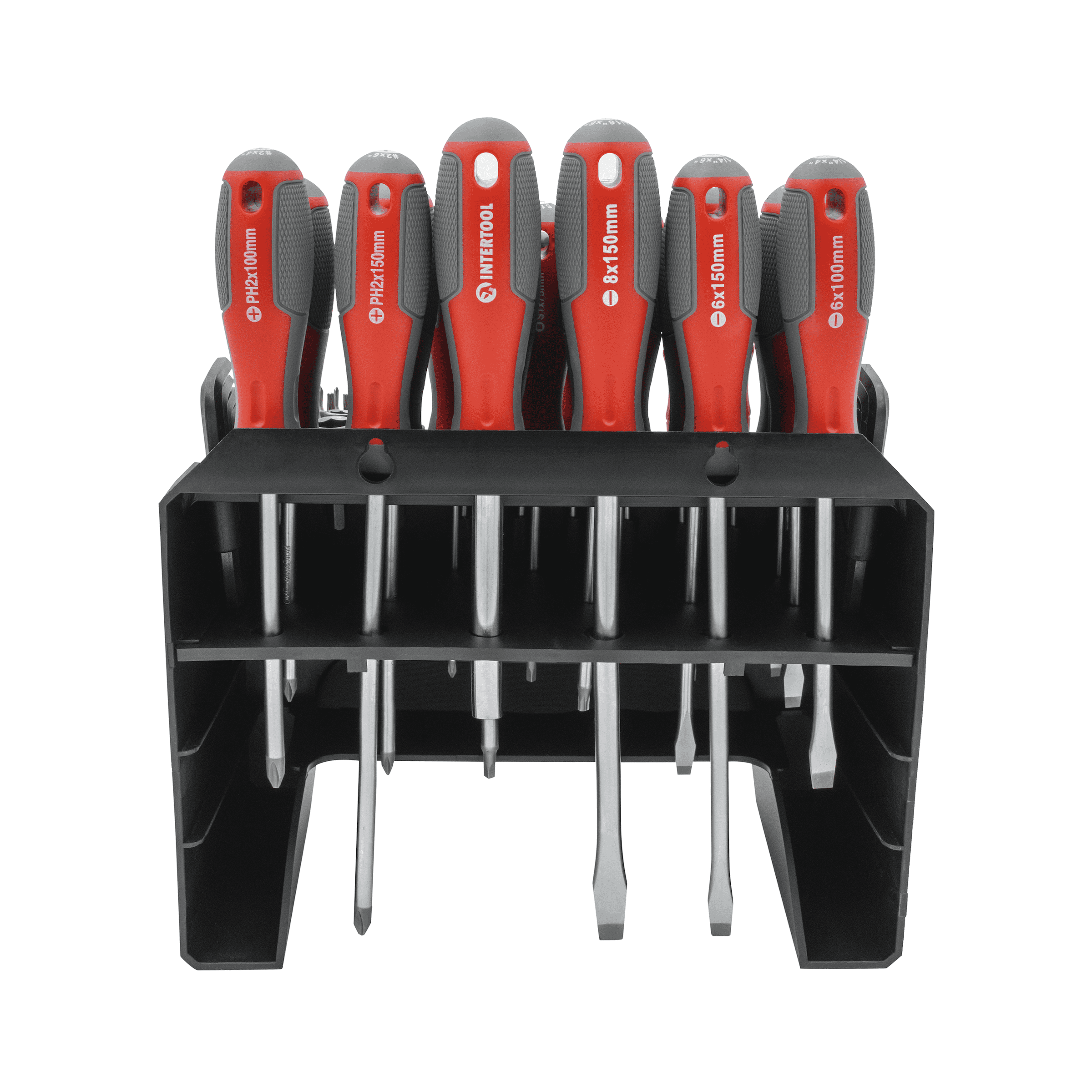 INTERTOOL 114-Piece Magnetic Screwdriver Set with Organizer VT08-3372