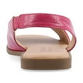 thumbnail image 4 of Journee Womens Brinsley Croco Texture Sling Back Flat Sandals, Widths Available, 4 of 9