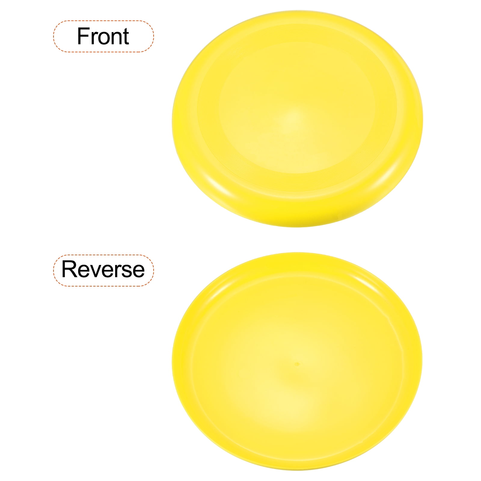 Uxcell 9 Inch Flying Disc Outdoor Playing Training Soft Flying Disk, Yellow/Blue/Green/Red/White 10 Pack