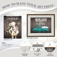 thumbnail image 2 of Silly Goose  Funny Farm Animal Themed Bathroom Wall Art Print Sets, Typography Country Bath Pictures Signs Wood (Brown), 2 of 8