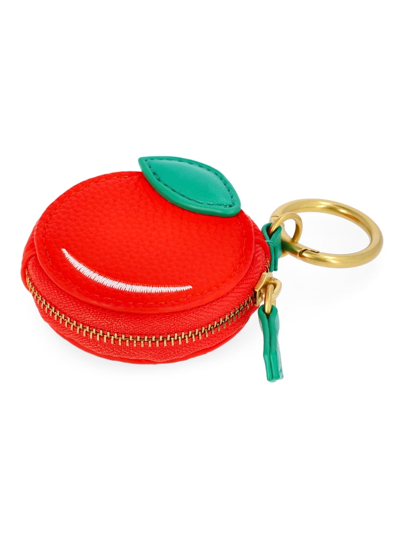 Free Assembly Women's Orange Coin Pouch Handbag Charm - Walmart.com