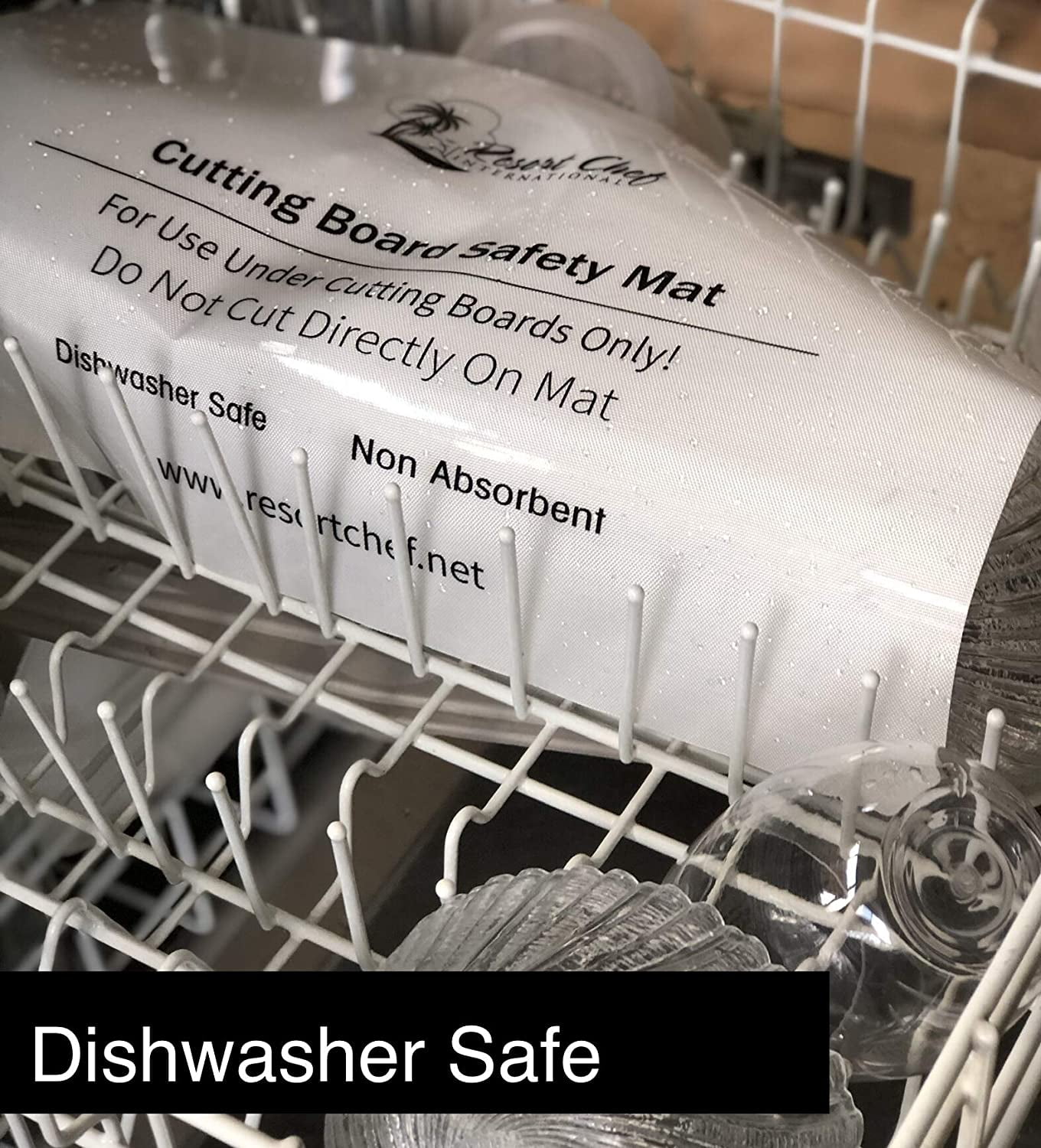 RGHJAR-Non-Slip Safety Mat for Under Kitchen Cutting Boards - Hygienic Non-Absorbent and Dishwasher Safe