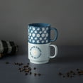 thumbnail image 5 of Thyme & Table 2 Pack Stacking Daisy Bloom and Where Planted Blue Mugs 14.2 fl oz, Stoneware, 5 of 5