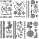 thumbnail image 1 of 6 uds pegatinas de tatuaje impermeables desechables tatuaje temporal para adultos (210x148mm) Ndcxsfigh Libre de BPA, 1 of 1