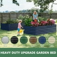 thumbnail image 4 of FOOWIN 2 Pack 8x4x2ft Outdoor Metal Raised Garden Bed,Planter Box for Vegetables,Flowers,Herbs w/478 Gallon Capacity, Blue, 4 of 7