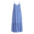 thumbnail image 4 of No Boundaries Sleeveless Tiered Maxi Dress, Women's XXS-XXL, 4 of 4