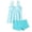 01 Blue, variant on Fewfanhot Swimsuit for Women Flowy Swimsuit Beachwear Tankini Top Modest Swimwear
