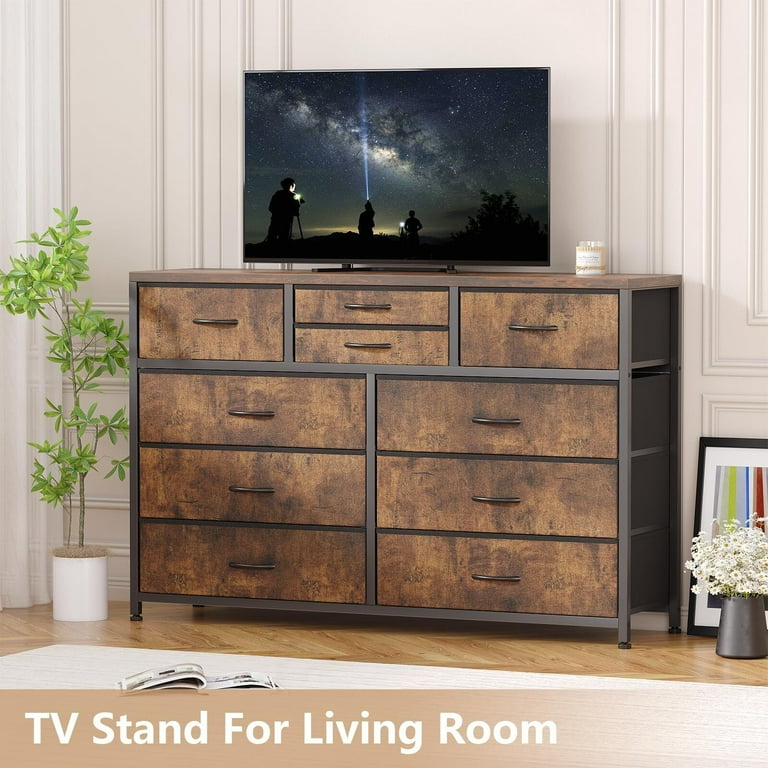 Tv stand for bedroom with drawers discount