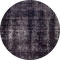 thumbnail image 1 of Ahgly Company Indoor Round Abstract Charcoal Black Abstract Area Rugs, 6' Round, 1 of 6