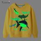 thumbnail image 2 of TUONXYE Sudaderas de manga larga para niños con dibujos animados de dinosaurios y tiburón luminosos, ropa de punto transpirable de algodón suave para niños, 2 of 5