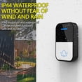thumbnail image 3 of TOPRenddon Wireless Doorbell with 2 Buttons, Mini Waterproof Door Bell Chime Operating at 500 Feet, Doorbell with 36 Melodies, 4 Volume Levels & LED Flash, 1 Receiver + 2 Button, Black, 3 of 9