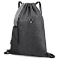 thumbnail image 1 of Riwcyla Gym Sack with Earphones Jack Drawstring -resistant Drawstring Bucket Bag Sack for Adults Teenagers, 1 of 6