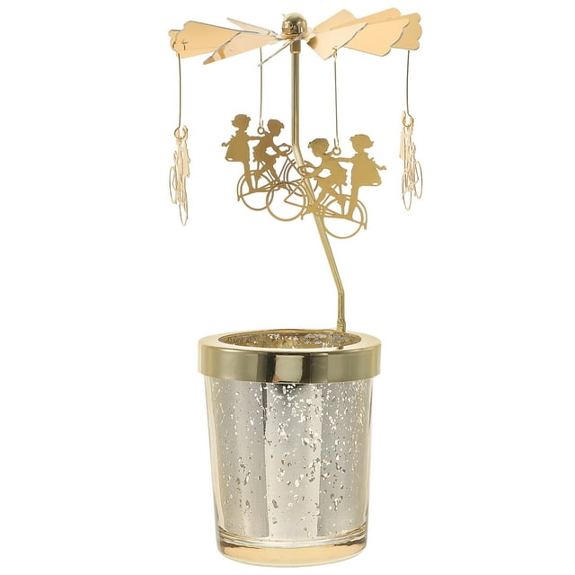 SHISUYAN Desktop Candlestick Scented Candle Holder Party Metal Rotating Candle Holder