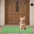 thumbnail image 4 of Green Yellow Checkerboard Checkered Pattern Door Rugs,Washable Non Slip Door Mats Indoor,Decorative Door Mats,Entry Mat Indoor for Entrance,Bedroom,Kitchen,Bathroom,16"x47", 4 of 6