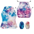 thumbnail image 7 of TSOVTHRID Galaxy Colorful Tie Dye Print 4 PCS Gaming Chair Covers Slipcovers Stretchy Gaming Chair Cover Set Dustproof Washable Office Desk Chair Cover with Armrest Covers, 7 of 7