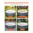 thumbnail image 4 of VEVOR Inflatable Hot Tub Cover 4.5ft Round Lid Weatherproof and Waterproof White, 4 of 9