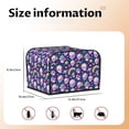 thumbnail image 4 of KLL Skull mushroom rainbow space Print 4 Slice Toaster Dust Covers Kitchen Small Appliance Cover with 2 Pockets,Can hold Jam Spreader Knife & Toaster Tongs (12.4 x 10.6 x 8.2), 4 of 6