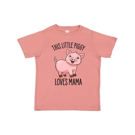 

Inktastic This Little Piggy Loves Mama- cute Gift Toddler Boy or Toddler Girl T-Shirt