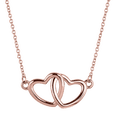 thumbnail image 1 of Collares para Mujer LuckyLy Corazón Doble Acero Inoxidable Baño Oro Rosa 14k Modelo Elsie Unitalla, 1 of 6