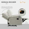 thumbnail image 4 of HOMCOM Fauteuil Inclinable Manuel avec Repose-Pieds pour Salon, 4 of 10