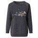 thumbnail image 5 of Sudadera Para Mujer Cuello Redondo Sudadera Con Esqueleto Estampado de Navidad Jersey Suelto Estampado Superior Odeerbi ODB182201, 5 of 6
