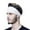 White, variant on beishanbush Heardband Men and Women Summer Fashion Outdoor Leisure Sports Elastic Solid Color Hairband White