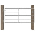 thumbnail image 3 of vidaXL Field Gate Farm Gate for Poultry Animals Garden Gate Farm Door Silver, 3 of 16