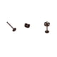 thumbnail image 5 of 200pc 4mm Tapón Para Los Oídos Tapones Para Verscluss Ear Stud Earring Cuelga Los Hallazgos De Joyería Para La Fabricación De Joyas Fabricación Bronce rojo Baoblaze Pendientes postes y respaldos, 5 of 8