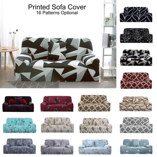 Dsseng Housse de Sofa Extensible en Spandex pour Causeuse Fleur Rouge Moyen