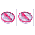 thumbnail image 1 of Tapa Pajita Abatible para 40Oz Cubierta Repuesto A Prueba Derrames (rosa) Color Rojo, 1 of 7