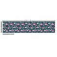 thumbnail image 2 of Ambesonne Flamingos Fabric by the Yard Upholstery, Exotic Bird Pattern, 2 Yards, Dark Green Pale Pink, 2 of 4