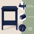 thumbnail image 6 of WestinTrends Sage HDPE Poly Plastic Waterproof Bathroom Shower Bench, Navy Blue, 6 of 14