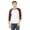 White/ Maroon, variant on Bella + Canvas Unisex 3/4-Sleeve Baseball T-Shirt - 3200