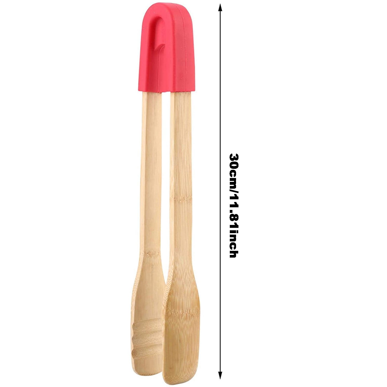 Fdelink 1 Wooden Clip, Bamboo Food Clips Bread Barbecue Clips Buffet Clips Silicone Food Clips Baking Tools, Clearance!