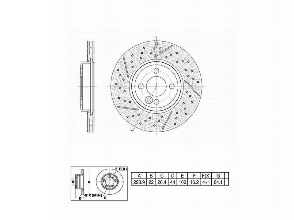 Winstop Brake Rotor, Front WS252009, Mini Cooper 2011-2008