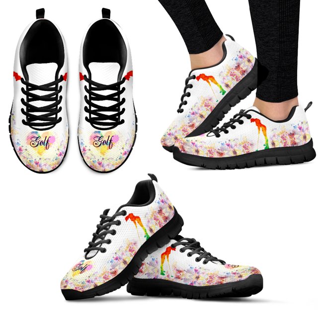 Zapatos de estrella cómodos con cordones para golf, deportes, actividades, pasatiempos o necesidades aficionadas, zapatos con estampado personalizado, zapatos planos de regalo
